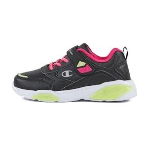 Champion Jongens meisjes Wave PU G PS Low Sneakers, Nero/Limone/Fucsia (KK003), 31 EU, Nero Limone Fucsia Kk003, 31 EU