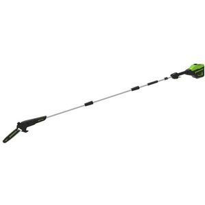 Greenworks 60V 25cm Snoerloze Stokzaag, 2,81m Lange Steelsnoeier, Elektrische Mini-Kettingzaag Gen 2 met Automatische Olietoevoer, Kettingsnelheid van 13 m/s, Alleen Gereedschap
