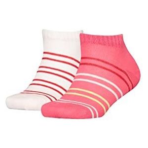 Tommy Hilfiger Unisex TH Kids 2P Sport Stripe Sneakers, roze/multicolor, 27/30, Roze/Multicolor., 27/30 EU