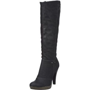 s.Oliver Casual 5-5-25504-29 dames fashion laarzen, zwart zwart 1, 37 EU
