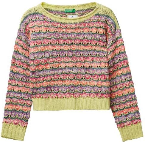 UNITED COLORS OF BENETTON - Trui - Groen - Knitwear - Lange Mouw
