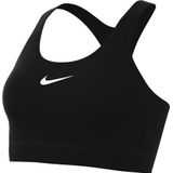 Nike Dames Bra W Nk Df Swsh Ms Ll Bra, Black/Black/White, FN2728-010, L