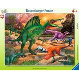 Ravensburger Kinderpuzzle - 05094 Spinosaurus - Rahmenpuzzle für Kinder ab 4 Jahren, mit 42 Teilen
