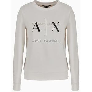 Armani Exchange Women's Milano Edition Crewneck Pullover Sweatshirt Journal XL, Journal, XL