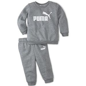 PUMA Minicats Ess Crew Jogger Fl uniseks-baby PUMA Minicats ESS Crew Jogger FL, middengrijs, heather, 104, medium grijs heather, 3-4 jaar