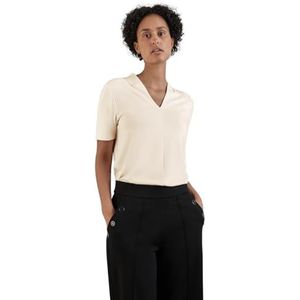 T-shirt met V-hals, Lucid White, 38