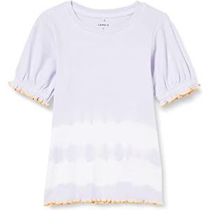 NAME IT Girl's NMFDELFI SS TOP T-shirt, Purple Heather, 104