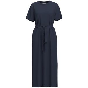 SELECTED FEMME Vrouwelijke jurk met korte mouwen maxi, Dark Sapphire, M
