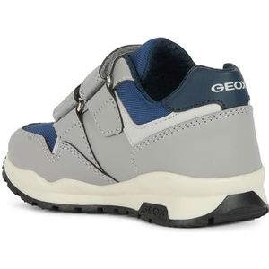 Geox J PAVEL A jongens Sneaker, Grey Navy, 25 EU