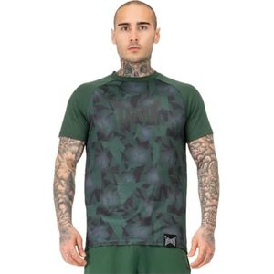 Tapout Graphic Tee T-shirt voor heren, groen/zwart, XL