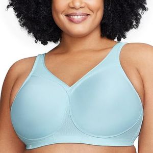 Glamorise MagicLift naadloze beugelloze sportbeha voor dames, Frosted Aqua, 95C