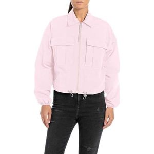 Replay Korte jas voor dames, regular fit, 066 Bubble Pink, M