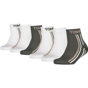 8719965009202 TH KIDS QUARTER 6P STRIPE ECOM, Legergroen, 35-38