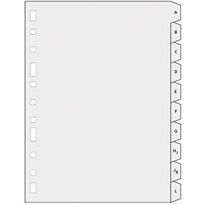 Multifin 4635200 alfabettische scheidingswand