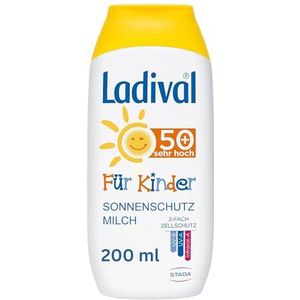 Ladival - Zonnemelk voor Kinderen - SPF 50+ - Parfumvrije Zonnebrandlotion - 200 ml
