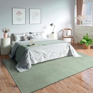Mia's Olivia Tapijt, woonkamer/slaapkamer, wasbaar, 120 cm rond, groen