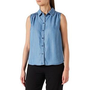 Part Two Polinepw naar Top Relaxed Fit Vest voor dames, Lichtblauwe Denim, 34