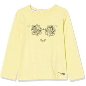 Brums T-shirt met Stampa E strass, T-shirt met lange mouwen voor baby's, Geel (Geelachtig 03 402), 68 cm (6 Maanden)
