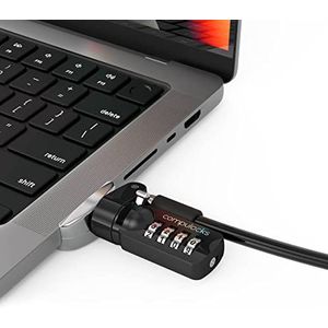 Compulocks - ""DE LEGDE"" Beveiligingsadapter voor MacBook Pro M1/M2 14"" met combi-beveiligingskabel