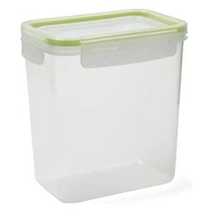 Quid Greenery Container rechthoekig, luchtdicht, kunststof, 10,6 x 15,2 x 16,2 cm, 1,55 l transparant