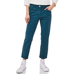 CECIL Dames B376275 7/8 stoffen broek, blauwgroen, 28, teal blue, 28W x 26L