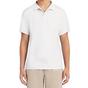 Nautica Heren poloshirt met korte mouwen en uniforme prestaties, Kleur: wit