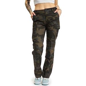 Brandit Dames BDU Ripstop Broekbroek voor dames, Donkere Camo, 33W