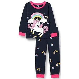 EULLA Meisjespyjama, nachtkleding, tweedelige pyjamas, 2# Eenhoorn, 110 cm