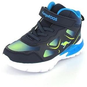 KangaROOS K-sl Genius Ev sneakers voor jongens, Dk Navy Lime, 28 EU