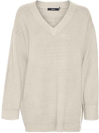 Vmgold - Gebreide Pullover - V-Hals - Lange Mouwen - Relaxed Fit