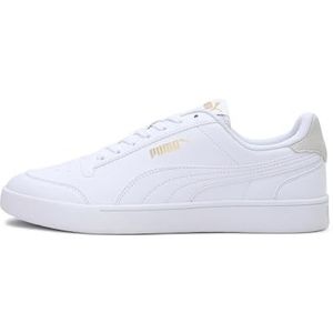 Puma Shuffle Sneaker uniseks-volwassene, Wit (White Team Gold), 46 EU