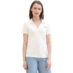 TOM TAILOR Poloshirt voor dames, 10315 - Whisper White, XXL
