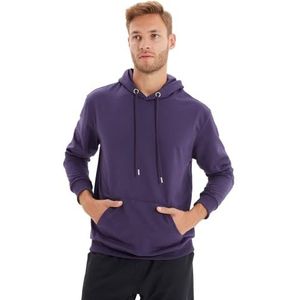 TRENDYOL MAN Polyester Mix Sweatshirt - Paars - Regular M Paars, Paars, M