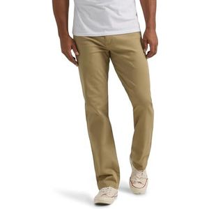 Lee Men's Extreme Motion Relaxed Straight Jean, Kansas City Khaki (Twill), 32W x 29L