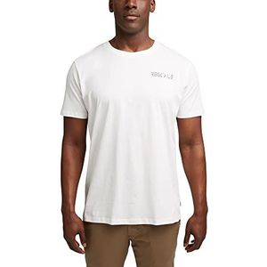ESPRIT Jersey T-shirt met borduurwerk, 100% biologisch katoen, off-white, M