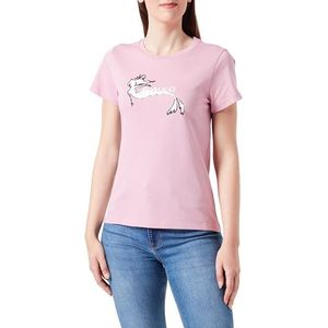 T-shirt Jersey Mermaid Print, N98_orchideeënrook, S