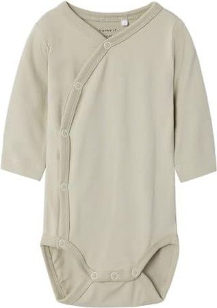 Name It Wikkelromper l/s - NbmVrolle - IJslands fossiel - Name It - 62 - Romper L/S