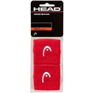 HEAD Uniseks volwassenen 2,5 zweetband, rood, eenheidsmaat