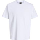 JACK & JONES Jcofusion Interlock Tee Ss Crew Noos, wit (bright white), L