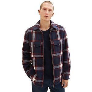 TOM TAILOR Herenjas, 32571 - Navy Red White Check, XXL
