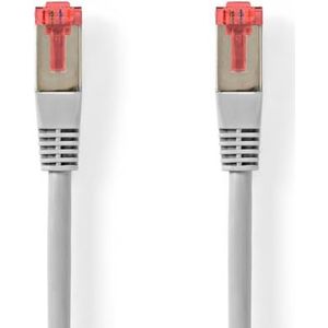 NEDIS Cat 6 kabels | RJ45 (8P8C) stekker | RJ45 (8P8C) stekker | S/FTP | 0,50 m | rond | PVC | grijs | hanger