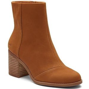 TOMS - Evelyn - Halfhoge Laarzen - Lichtbruin - Leer