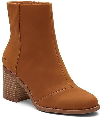 TOMS - Evelyn - Halfhoge Laarzen - Lichtbruin - Leer