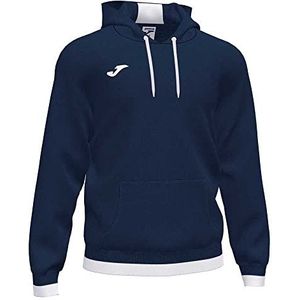Joma 6XS sweatshirt met capuchon Comfort II, uniseks volwassenen, marineblauw/wit