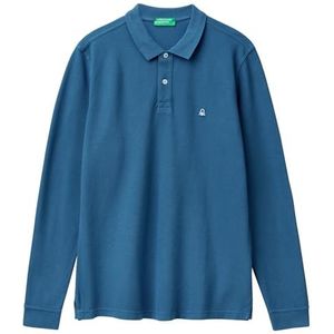 United Colors of Benetton Poloshirt voor heren, Blauw, 3XL