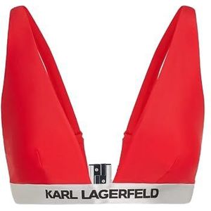 KARL LAGERFELD Logo Triangle Top W/Elastic, High Risk Red, M, rood (high risk red), M