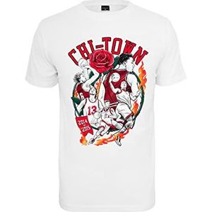 Mister Tee Heren Chi-Town Player Tee T-Shirt, Wit, M