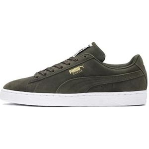 PUMA Uniseks Suede Classic Sneakers, Groen Forest Night White 65, 37.5 EU