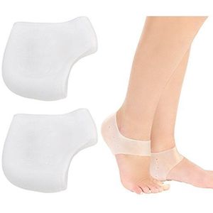 newgen medicals Gelsokken: siliconen hielsokken voor droge, gebarsten hielen en fissuren, 1 paar (gel hielbescherming)