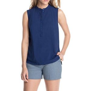ESPRIT Collection Dames Regular Fit blouse van zachte viscose 064EO1F016, blauw (Blue Secret 456), 38